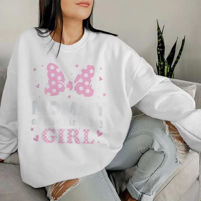 Mommy Of The Birthday Girl Pink Bow Family Matching Women Sweatshirt