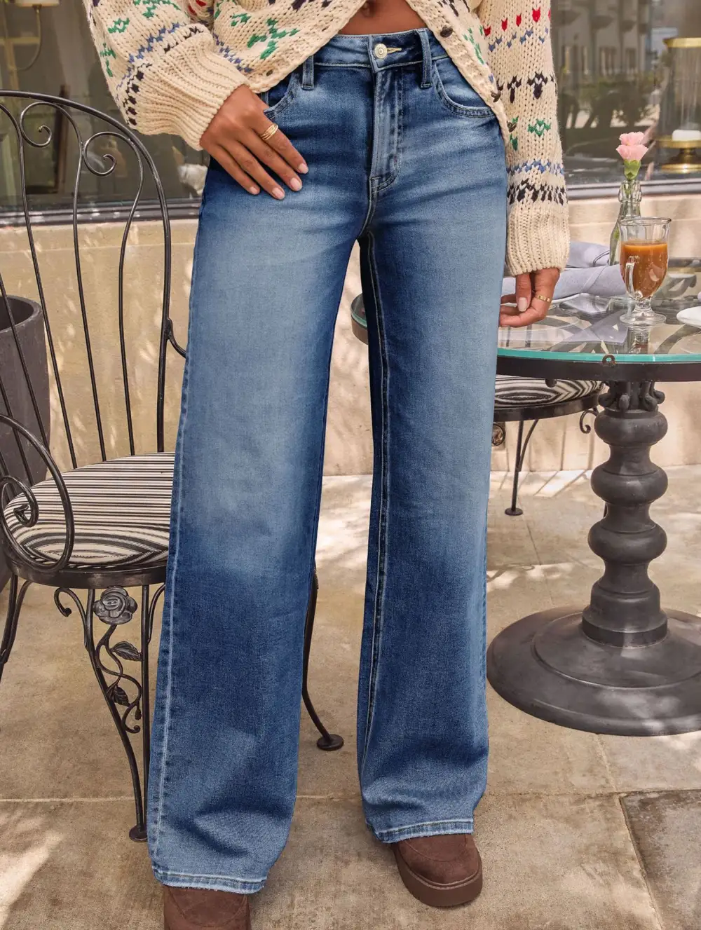 High Waisted Retro Loose Casual Jeans