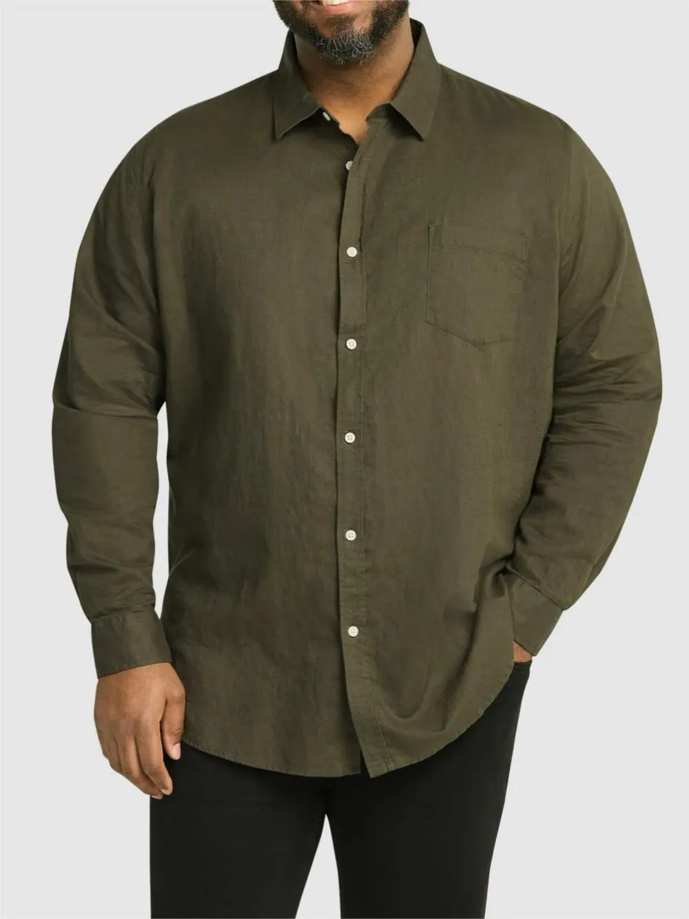 LINEN LONG SLEEVE SHIRT