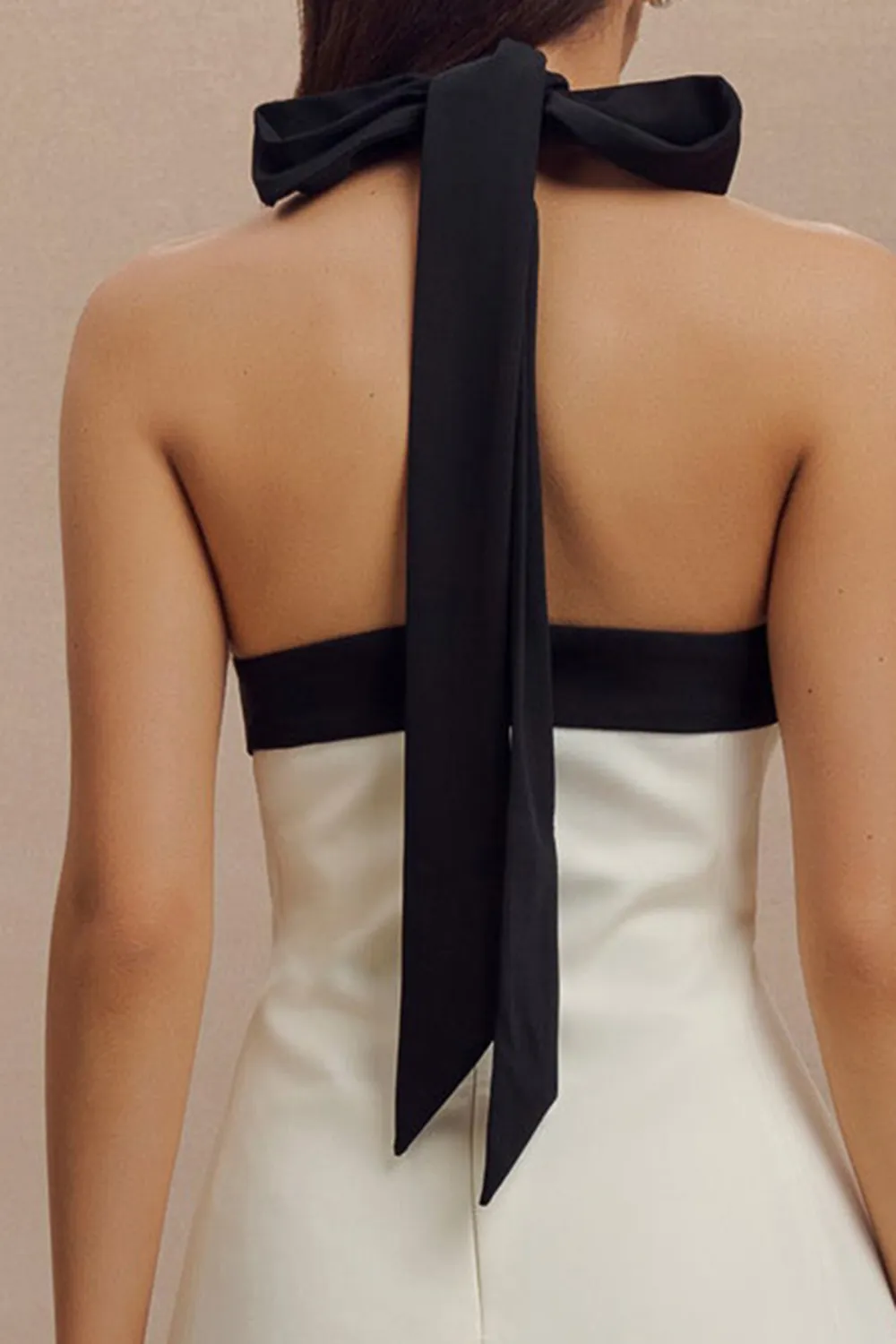 Contrast Suiting Mini Dress