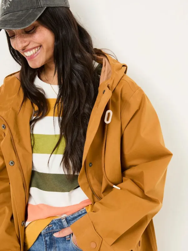 Tan Brown Waterproof Coat