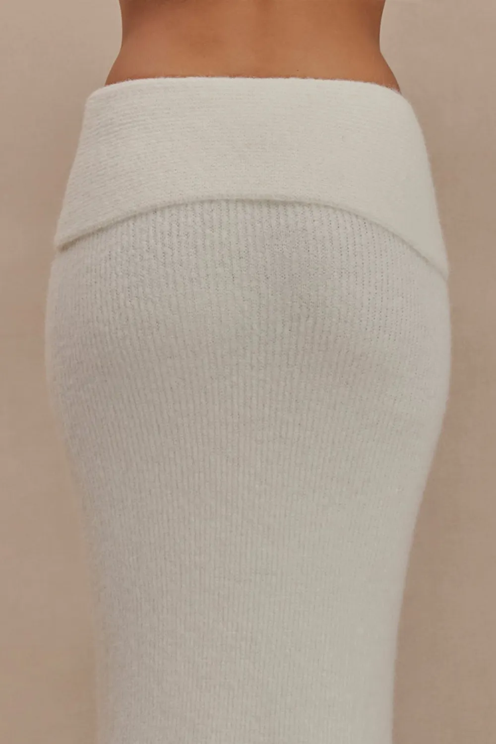 Knit Skirt With Maxi Overlay