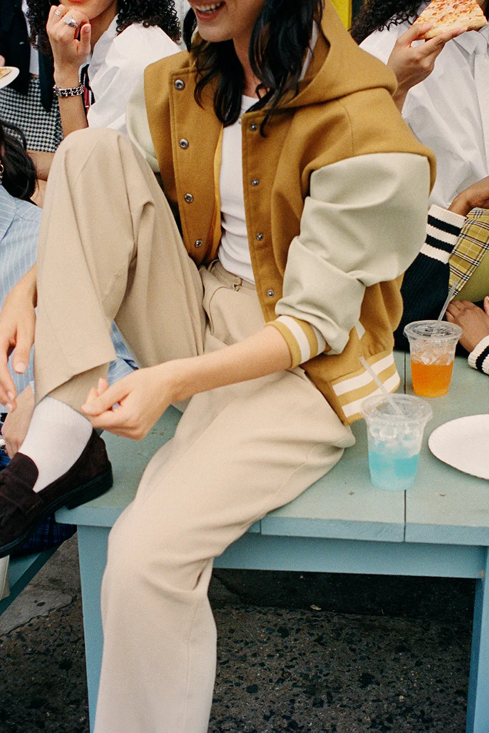 HOODED JACKET MUSTARD