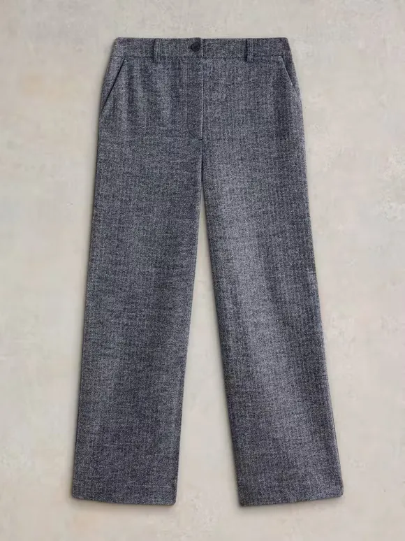 Slight Stretch Wide Leg Trouser