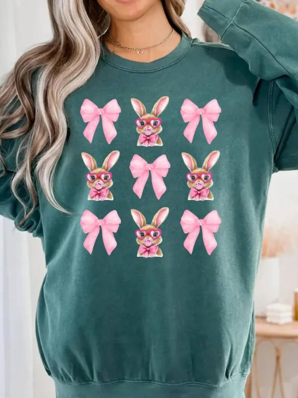 Bow And Bunny Sweatshirt