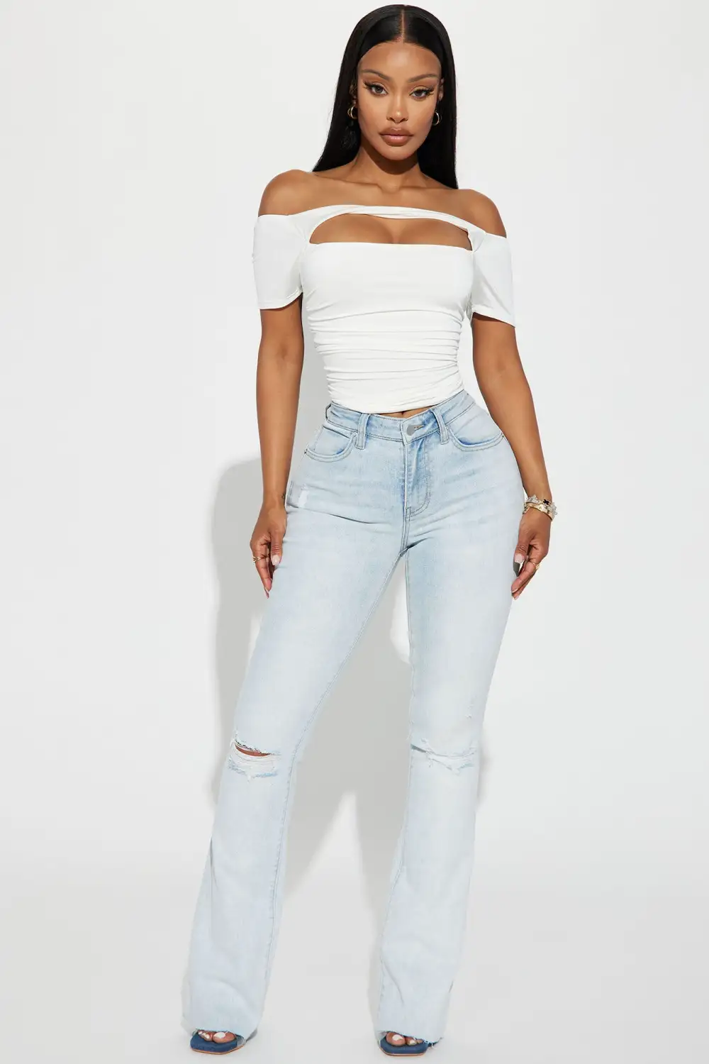No Promises Cut Out Top - Ivory