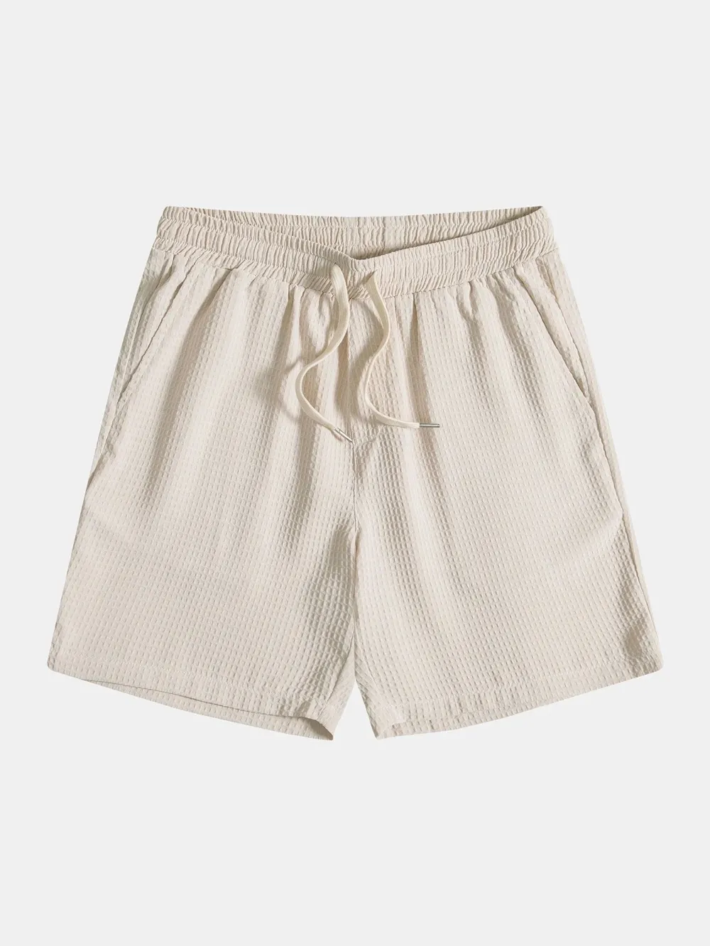 Solid Drawstring Shorts