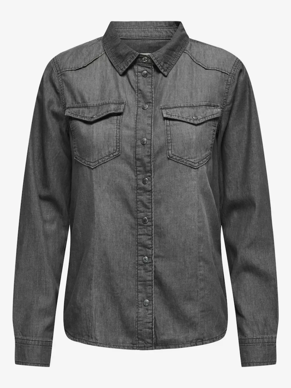 Breast Pocket Casual Style Blouses