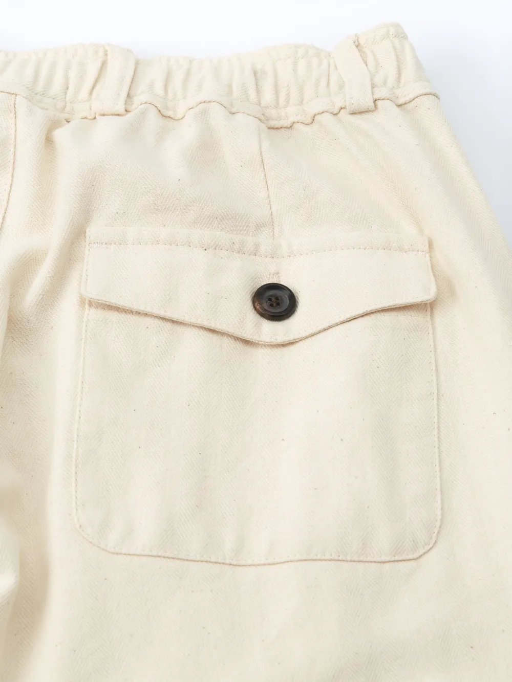 Ecru Elasticated Waist Trousers