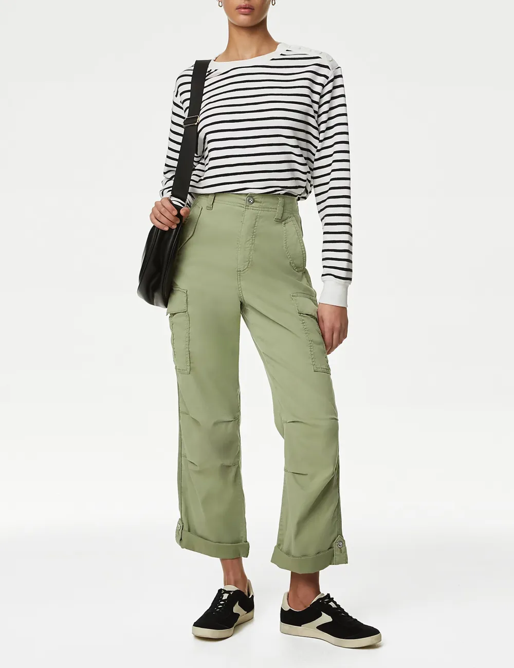 Tea Dyed Cropped Trousers
