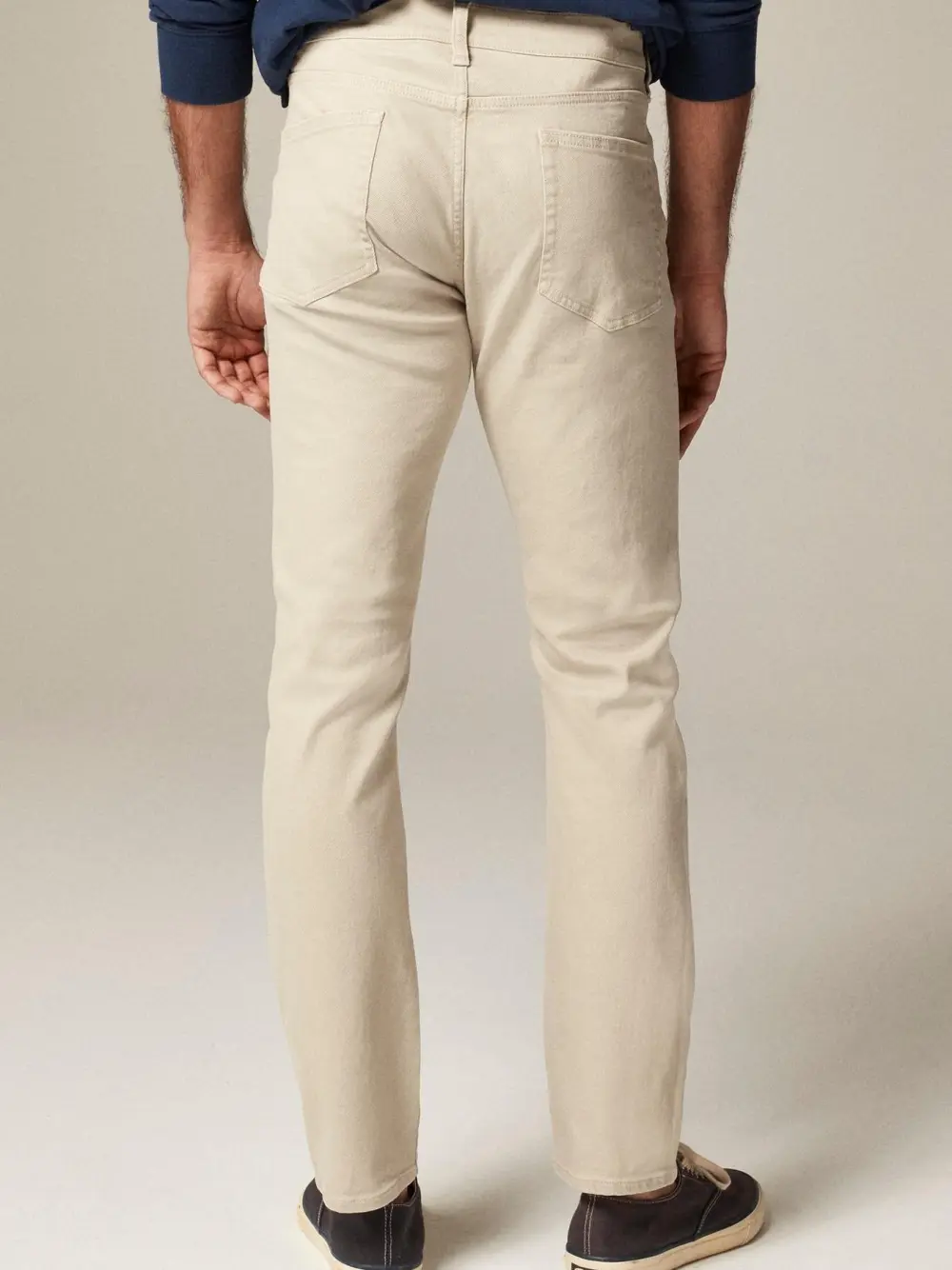 Beige Slim Fit Men's Jeans