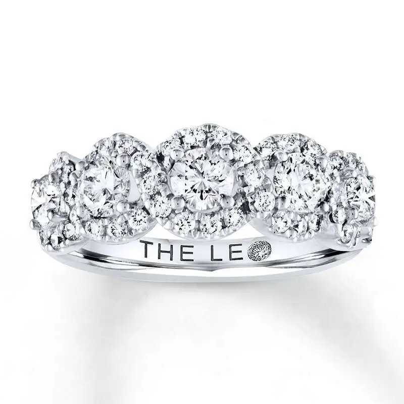 THE LEO Diamond Ring 1-1/2 ct tw Round-cut 14K White Gold
