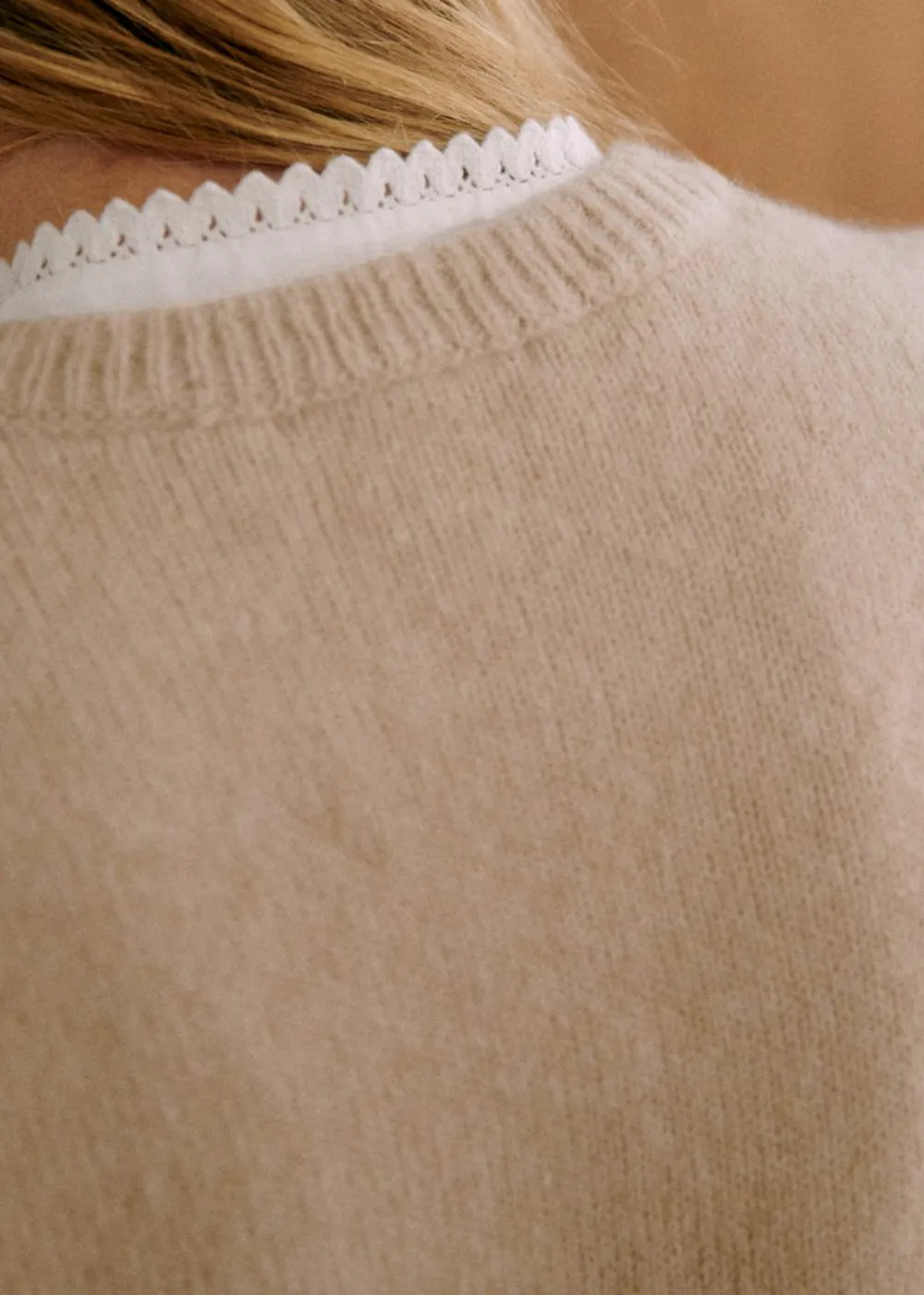 Solid Wool Cardigan Jacket