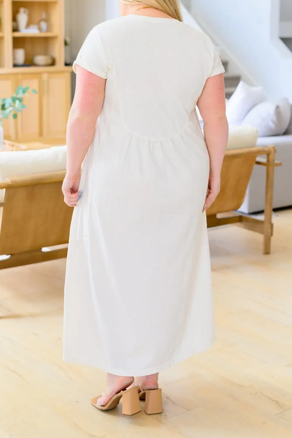 Temperament White Long Dress