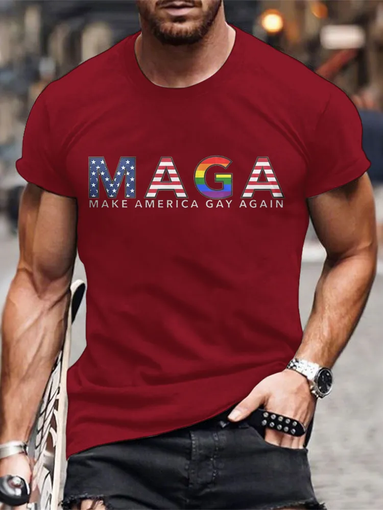 Men'S Maga Make America Gay Again T-Shirt