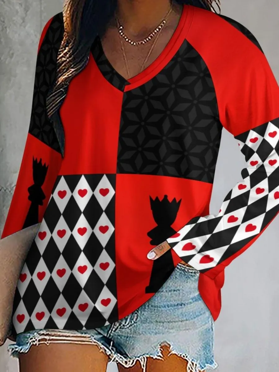 Checkered Long Sleeve Tee