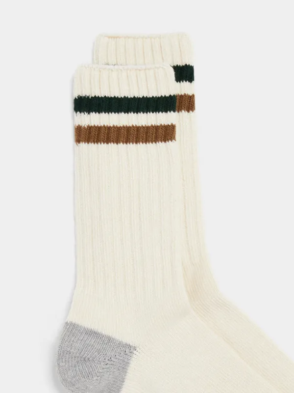 CONTRAST COLOR STRIPED SOCKS