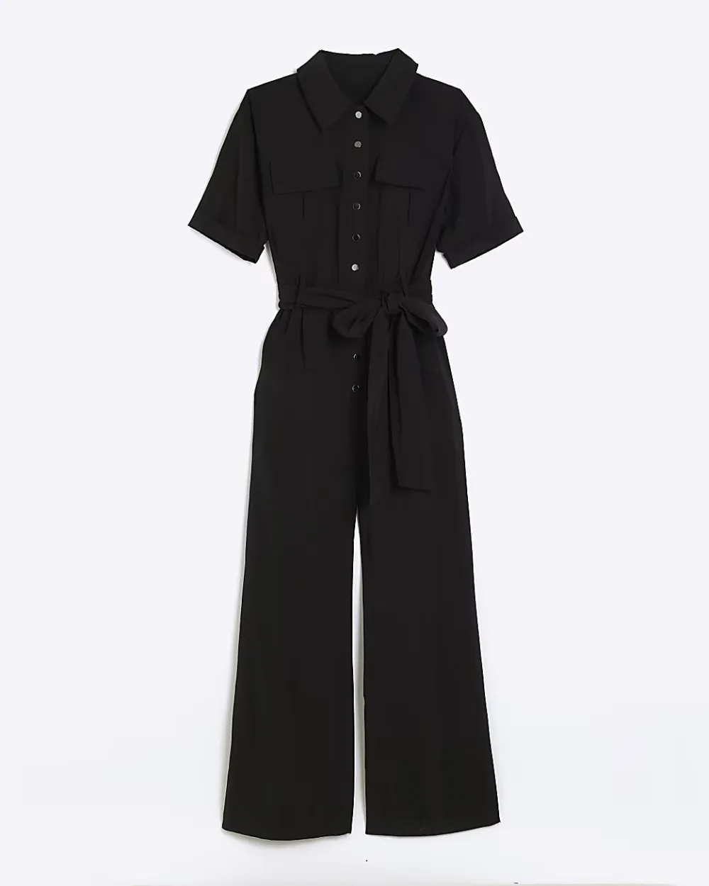 Long Pants Elegant Style Lapel Women's Jumpsuits