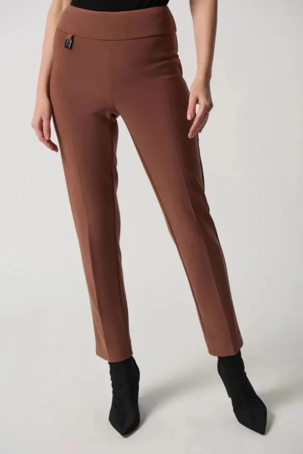 Brown Slim - Fit Ankle Pants