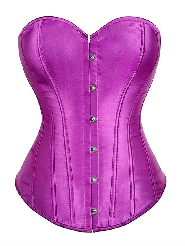 Women's Pink Corsets Dark Blue Corsets Shapewear Pure Color Corsets Party Going out Club Polyester Breathable Bandeau Sleeveless Backless Summer Spring Black White