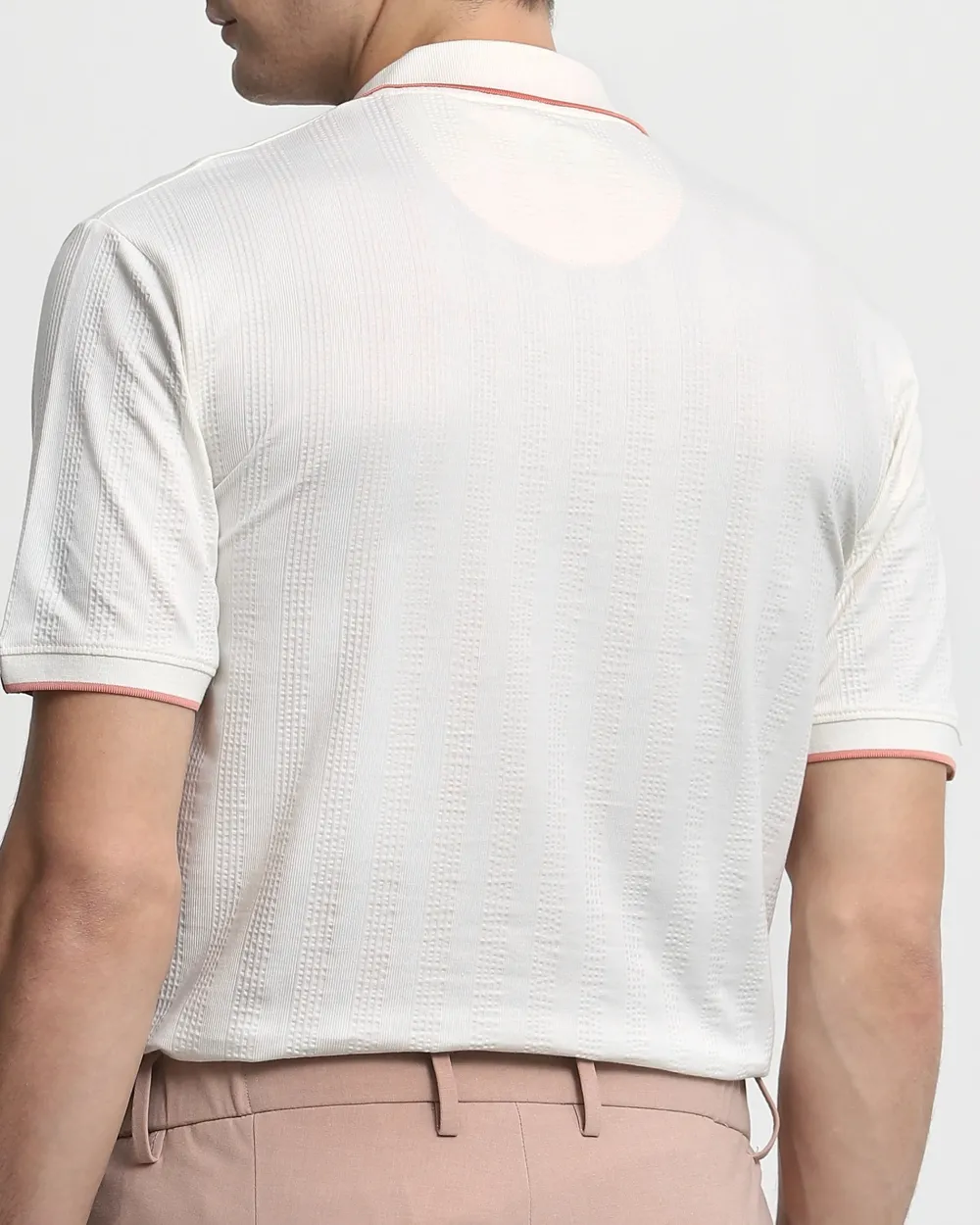 Daily Simple Soft And Comfortable White Polo Shirt