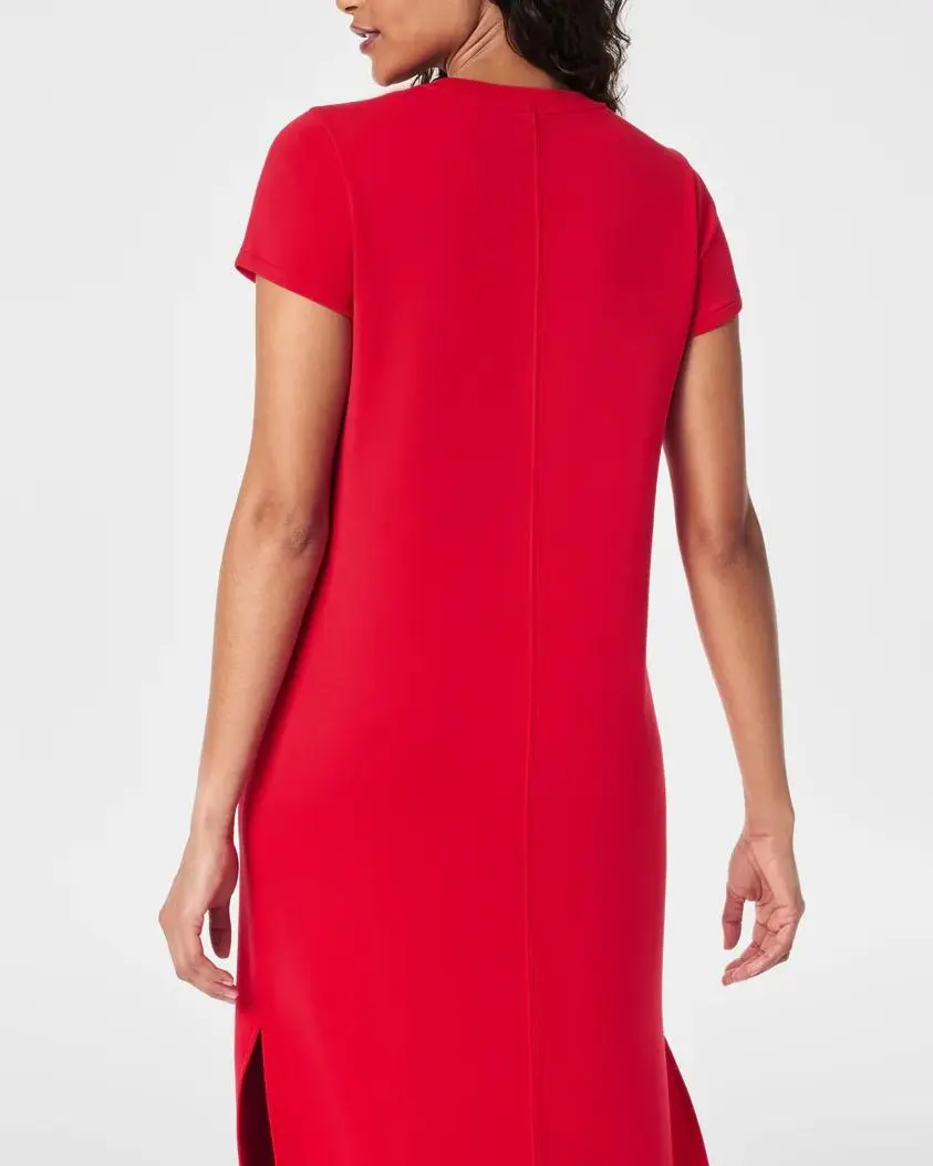 Crew Neck Maxi Dress