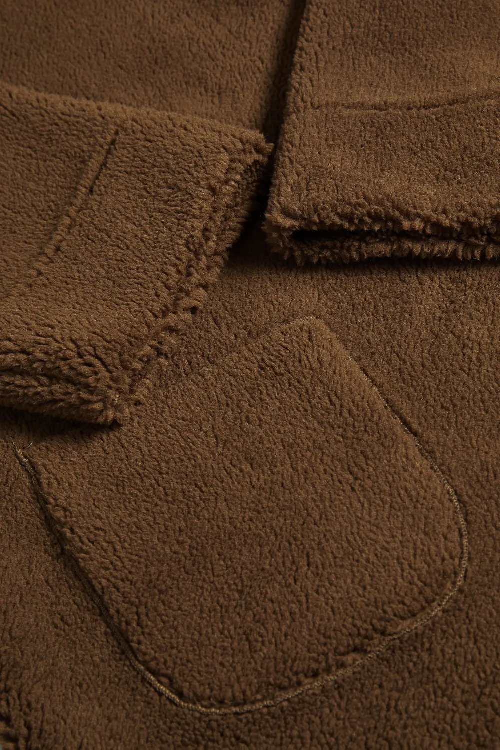 YOURS Curve Brown Teddy Hooded Jacket