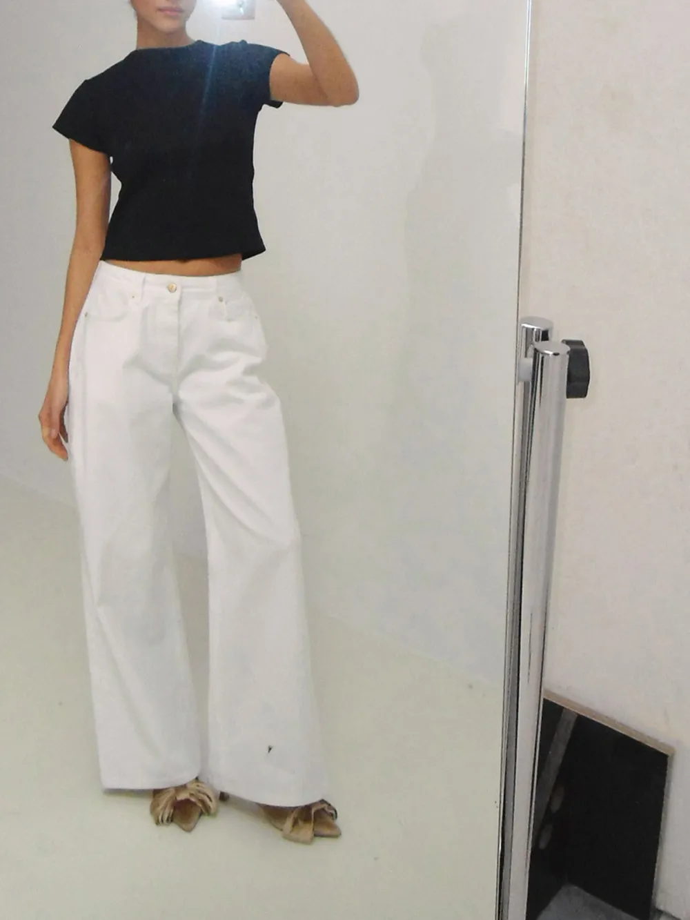 Skinny Mid-Waist Casual Style Jeans