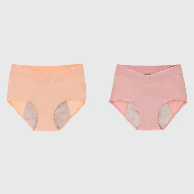 Plus Size V High Waist 100% Cotton Menstrual Panties