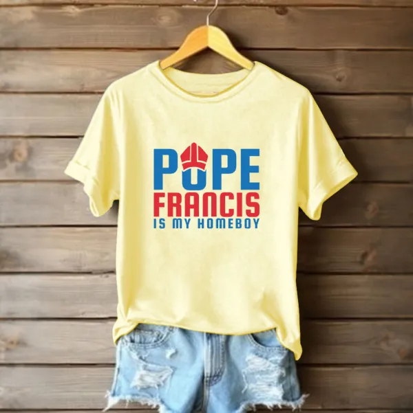 Women's Pf Is My Homeboy Print Short Sleeve Round Neck Cotton T-Shirt