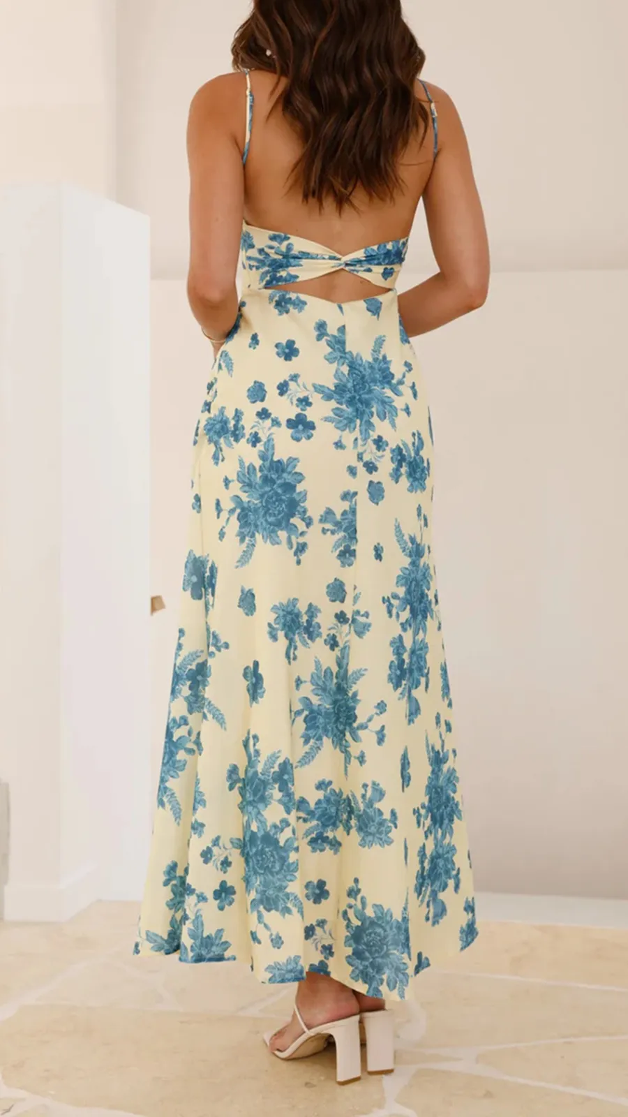 Floral Strap Midi Dress