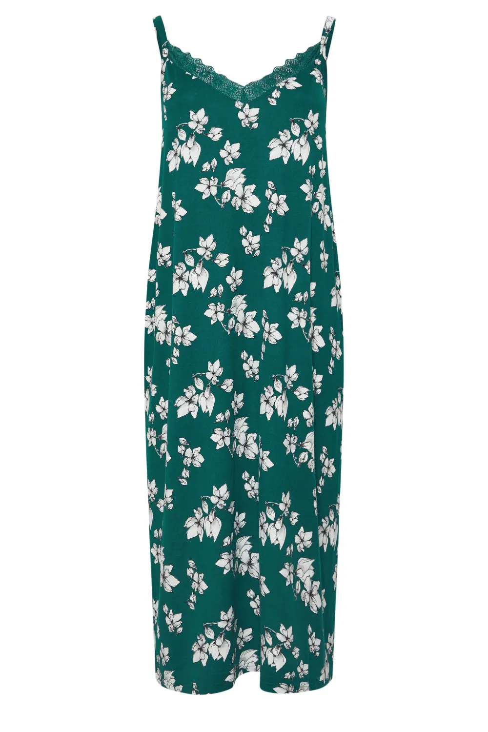 YOURS Curve Blue Snowflake Print Soft Touch Midaxi Chemise