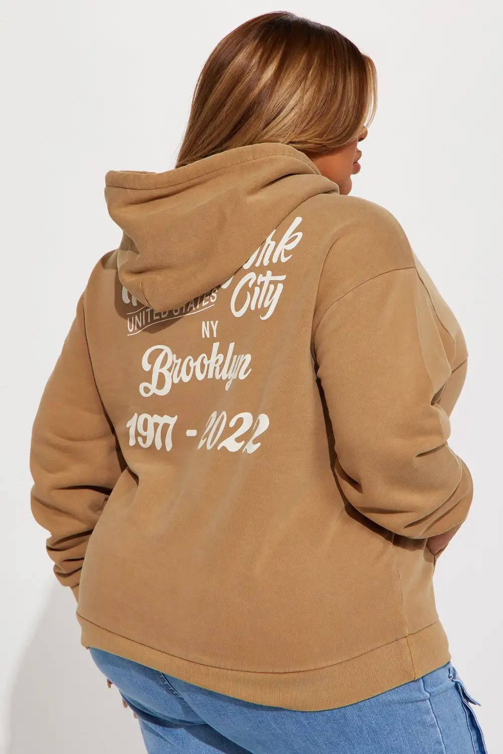 New York Baby Graphic Hoodie - Taupe