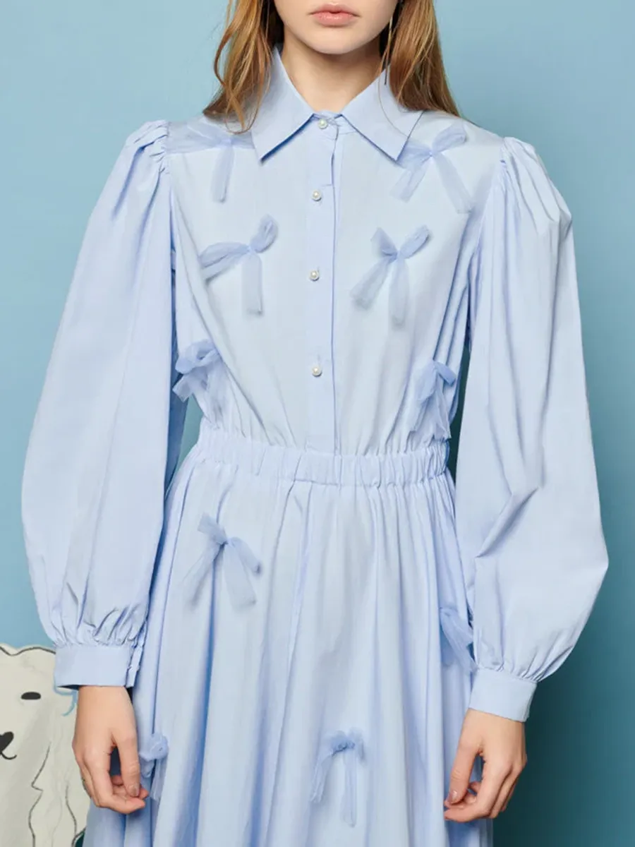 Fashion Bow Midi Dress