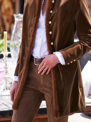 Plain Stand Collar Teddy Jacket