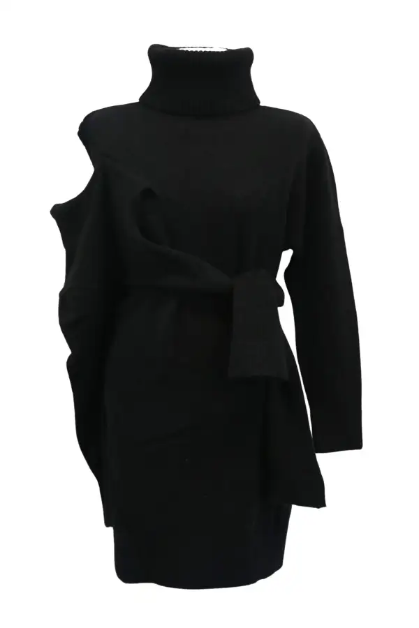 Tie Front Sweater Dress