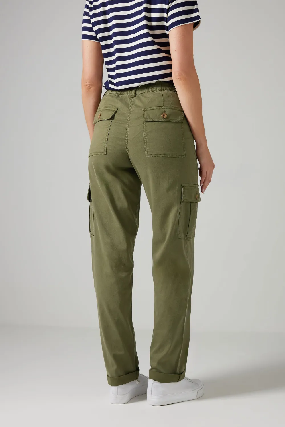 Cargo Pocket Straight Leg Jeans