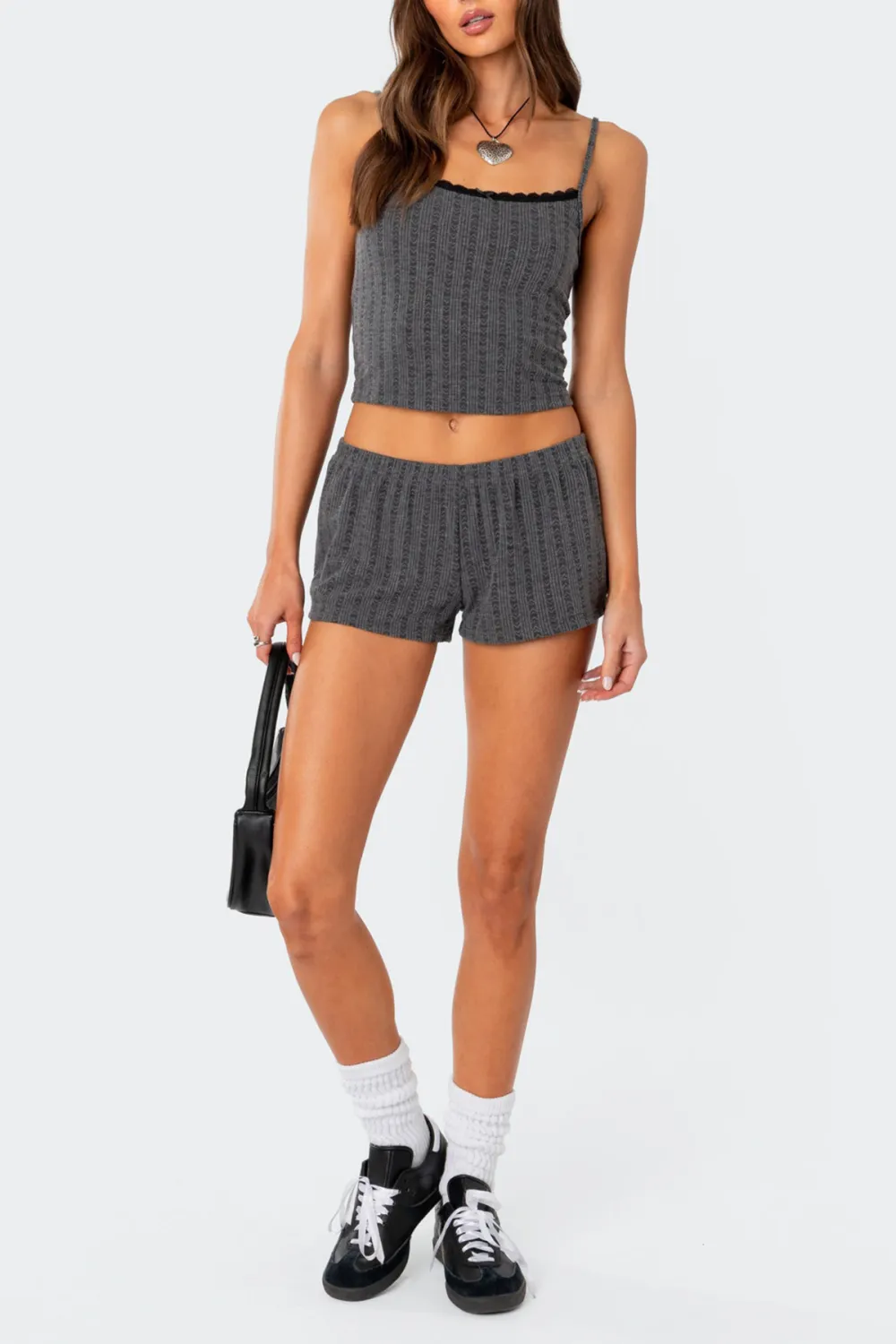 Pointelle Lace Tank Top