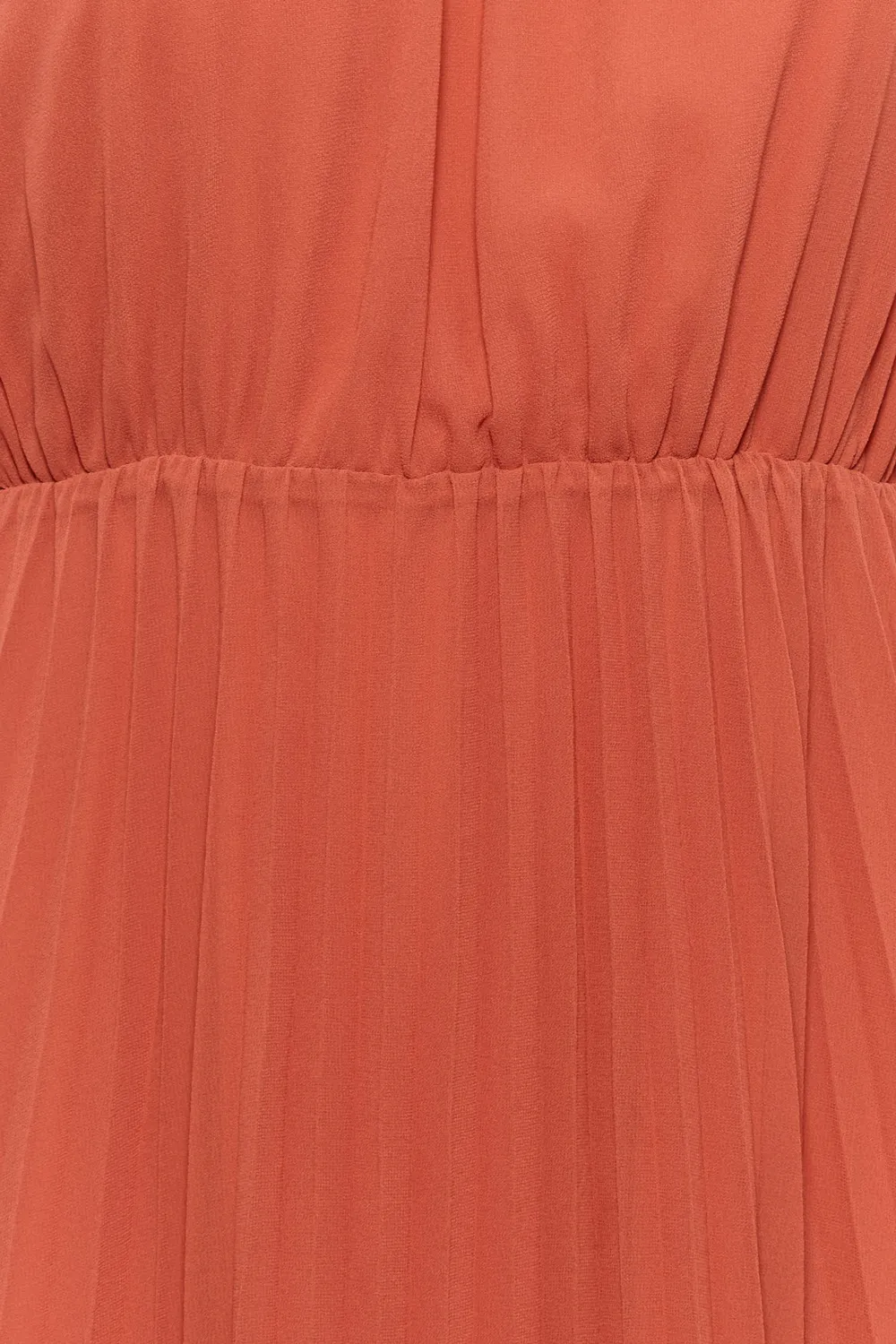 YOURS LONDON Curve Orange Pleated Maxi Dress