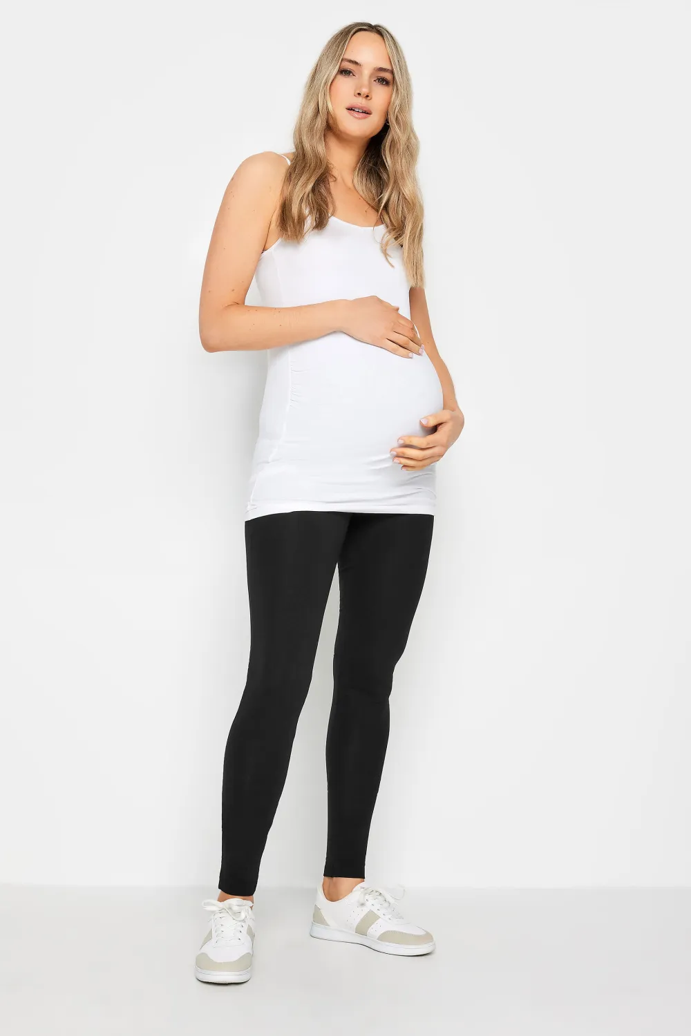 LTS 2 PACK Tall Black Stretch Maternity Leggings