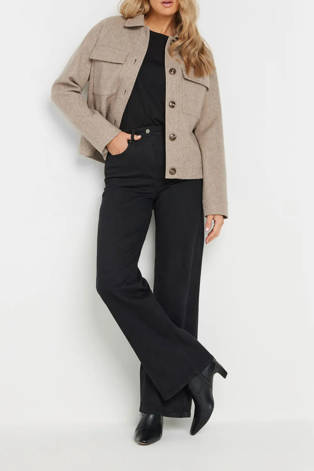 Casual Style Beige Brown Soft Touch Jacket