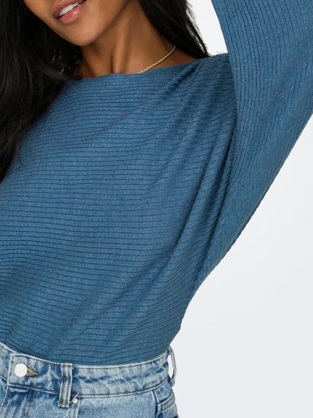 Plain Colored Crew Neck Long Sleeve Sweaters
