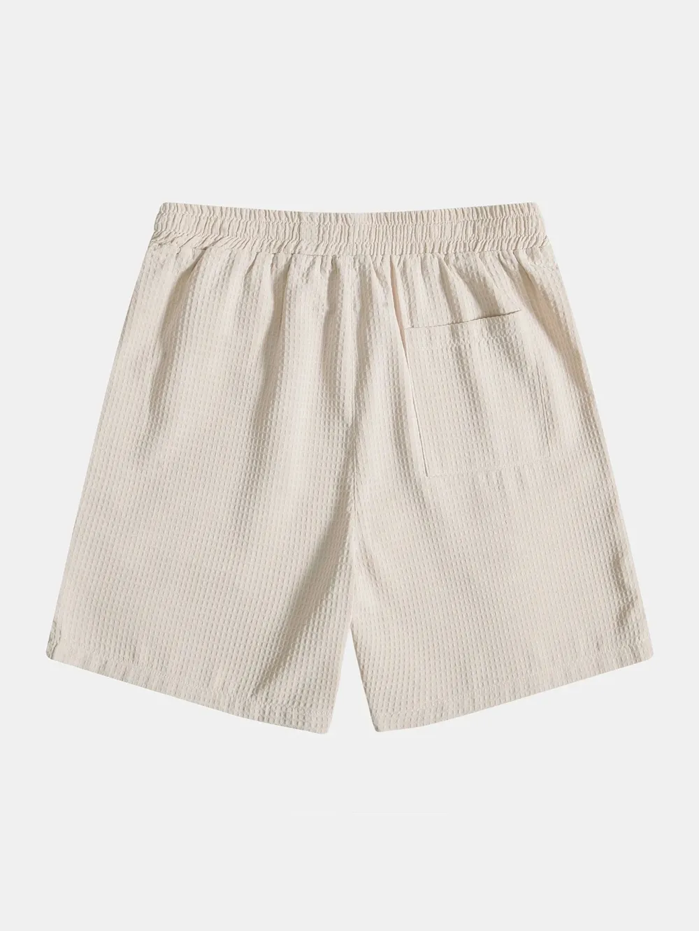 Solid Drawstring Shorts