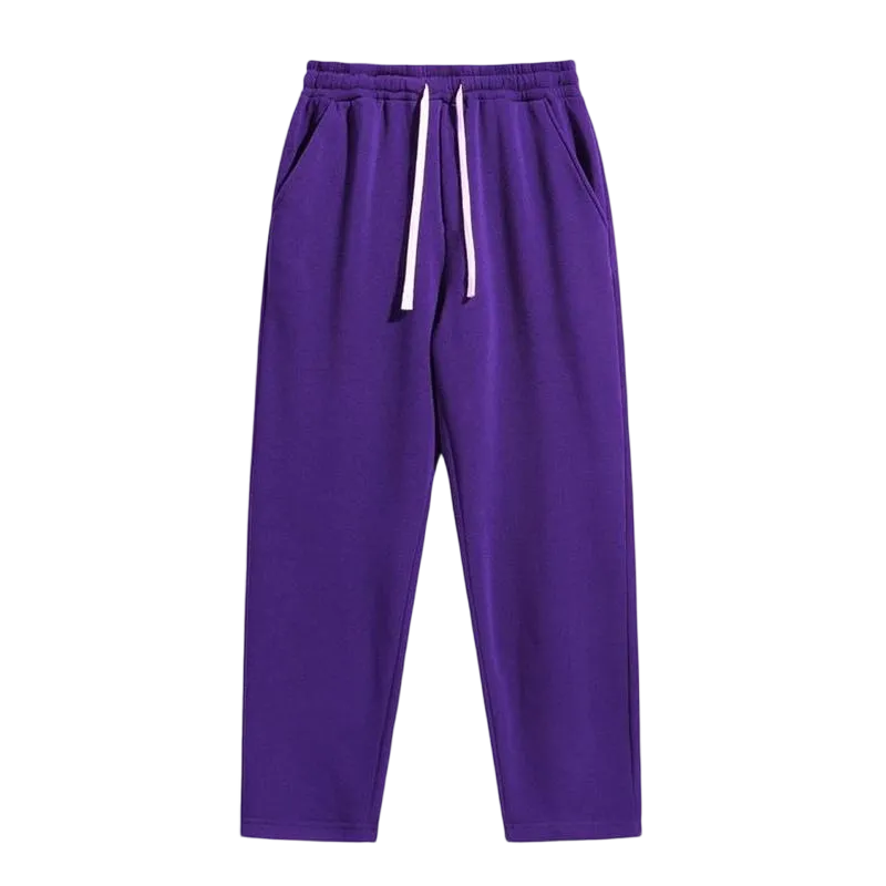 2/4-Piece Men'S Solid Fashion Sweatpants, Versatile Year-Round Wear, Ideal For Autumn And Winter