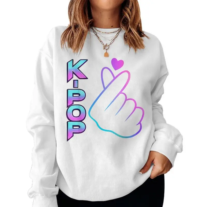 I Love You K-Pop Gruop Music Fan For N Boy Girl Women Sweatshirt