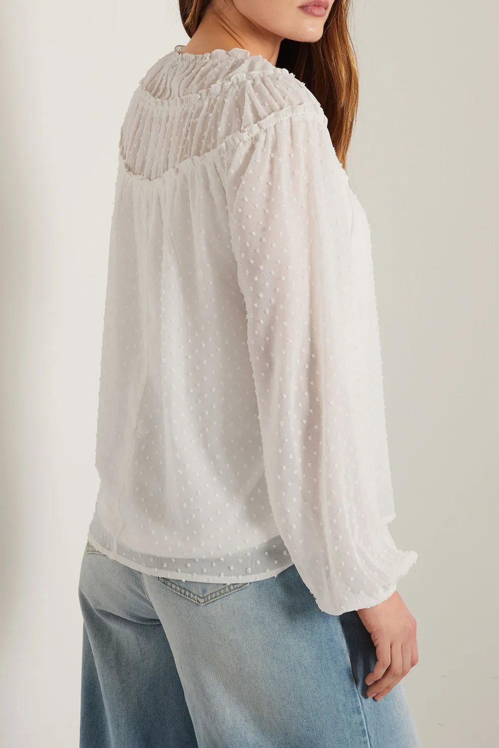 Solid Color Shirt With Sleeve Cuffs