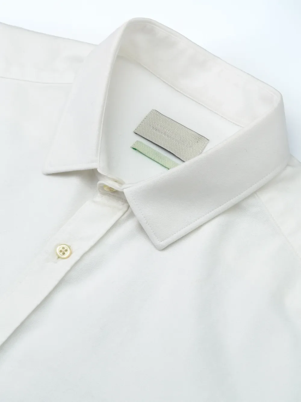 Casual Style White Organic Cotton Shirt