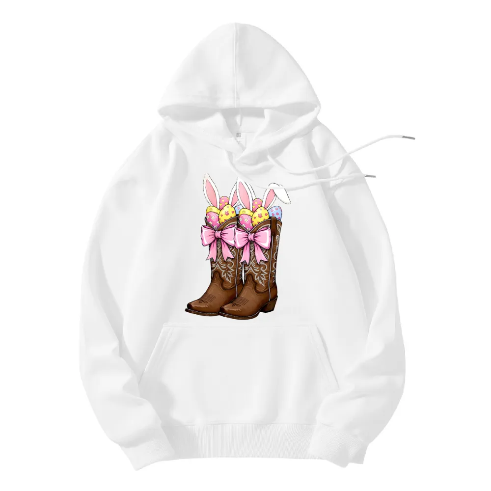 Cowboy Boots Easter Coquette Hoodie