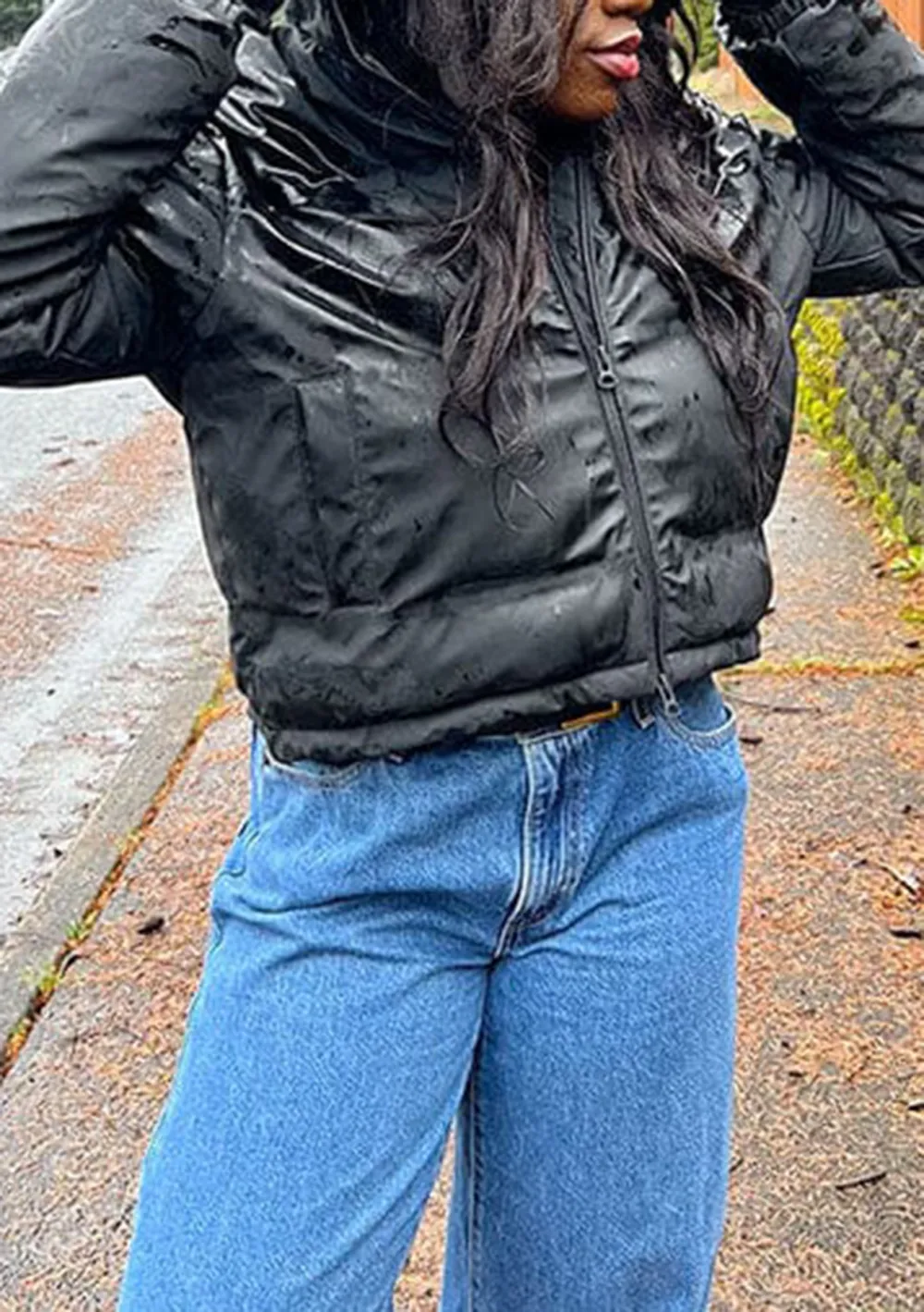 Zip Up Hooded Puffer Jacket