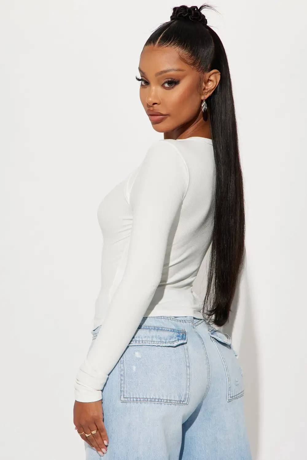 Brandy Cut Out Top - White